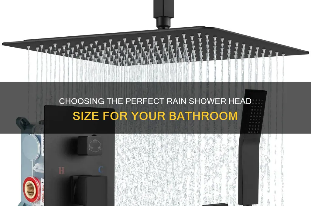 what size rain shower head should i get