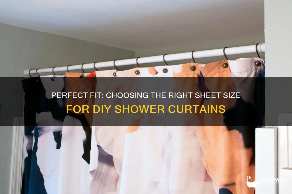 what size sheet to make a shower curtain