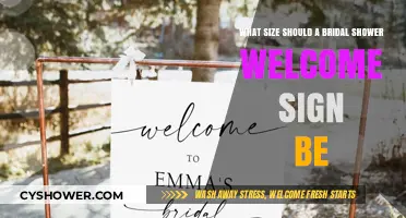 Perfect Bridal Shower Welcome Sign Size: Tips for Elegant Display