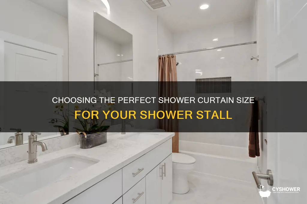 what size shower curtain for a shower stall