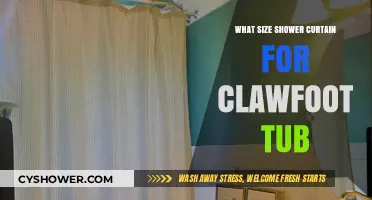 Choosing the Perfect Shower Curtain Size for Your Clawfoot Tub
