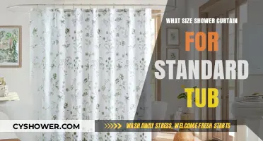 Perfect Fit: Choosing the Right Shower Curtain Size for Standard Tubs