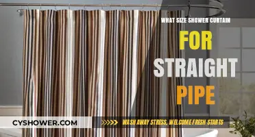 Choosing the Right Shower Curtain Size for Straight Pipe Showers