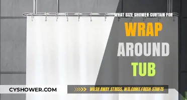 Choosing the Perfect Wrap Around Tub Shower Curtain Size
