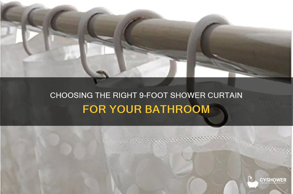 what size shower curtain has 9