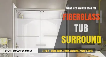 Choosing the Right Shower Door Size for Fiberglass Tub Surrounds