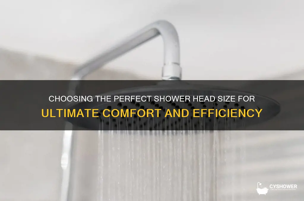 what size shower head is best