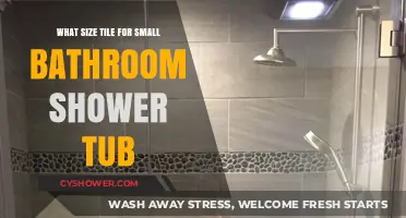 Choosing the Perfect Tile Size for Your Small Bathroom Shower Tub