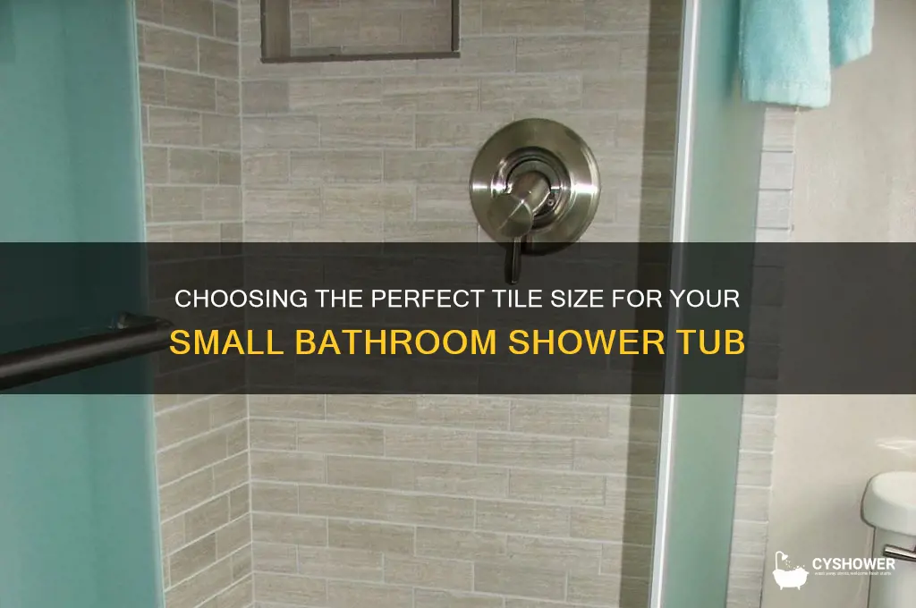 what size tile for small bathroom shower tub