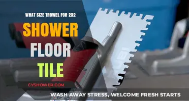 Choosing the Right Trowel Size for 2x2 Shower Floor Tile Installation