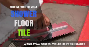 Choosing the Right Trowel Size for Mosaic Shower Floor Tile Installation