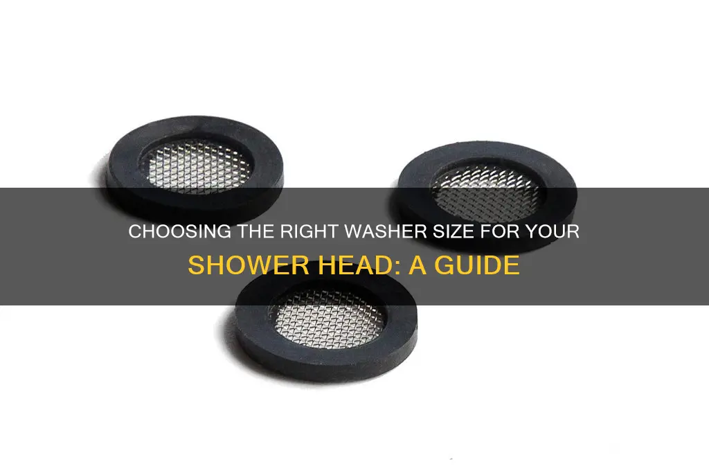 what size washer for shower head