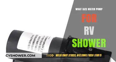 Choosing the Right RV Shower Water Pump Size: A Comprehensive Guide