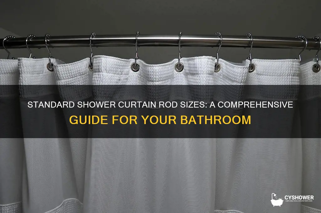 what sizes are shower curtain rods