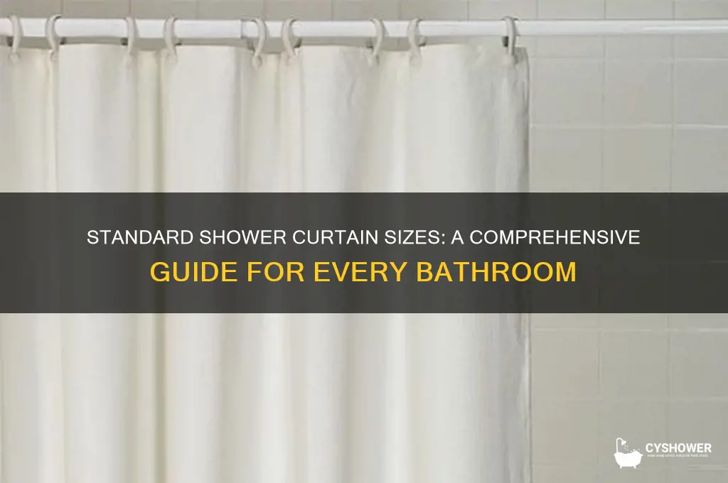 what sizes do shower curtains come in