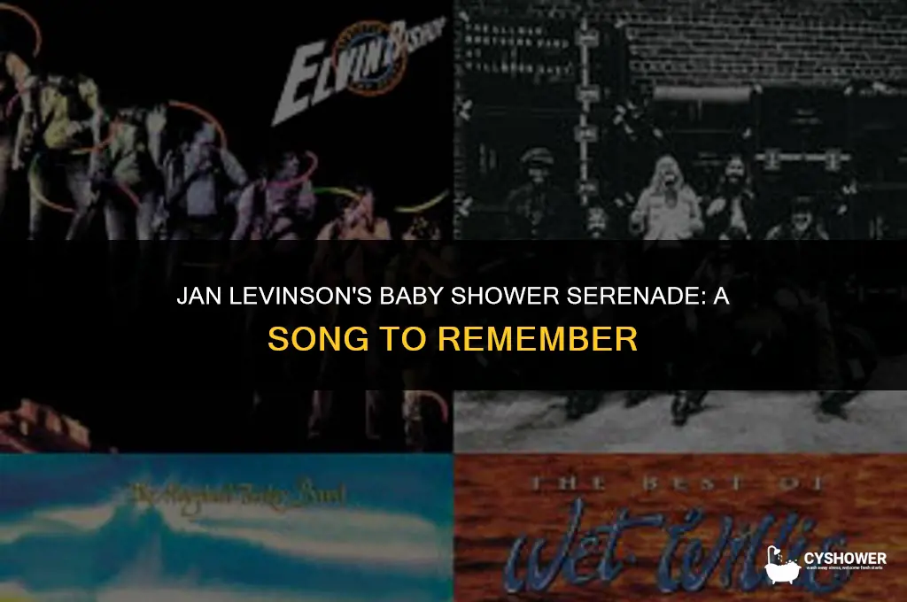 what song does jan levinson sing at her baby shower