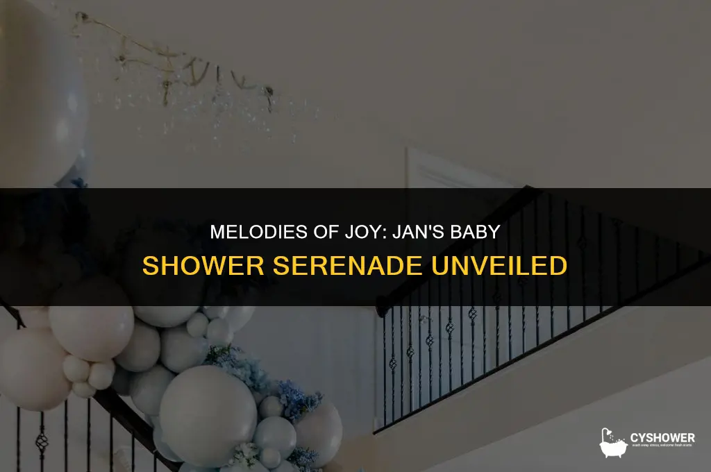 what song does jan sing at the baby shower