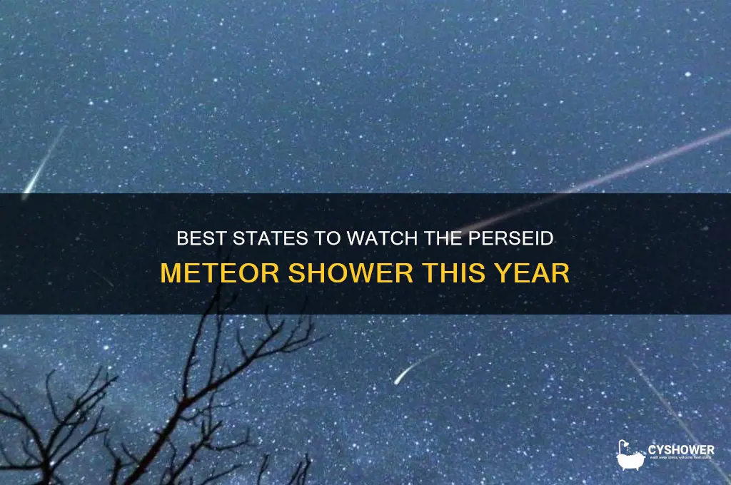 what states can see the perseid meteor shower