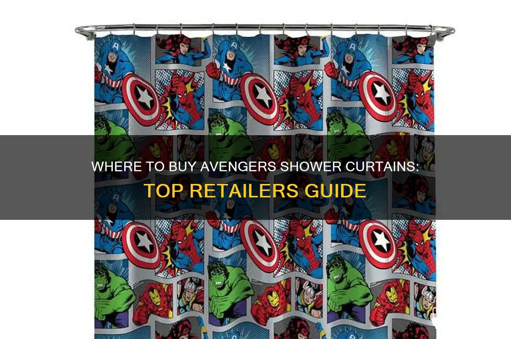 what store carrys advengers shower curtains
