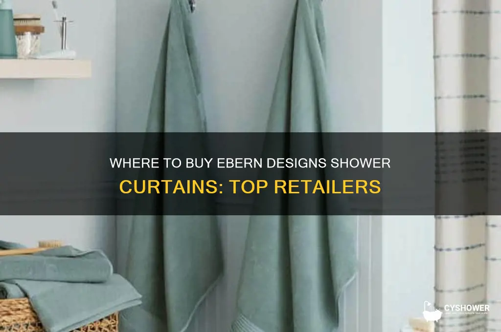 what stores carry ebern designs shower curtains