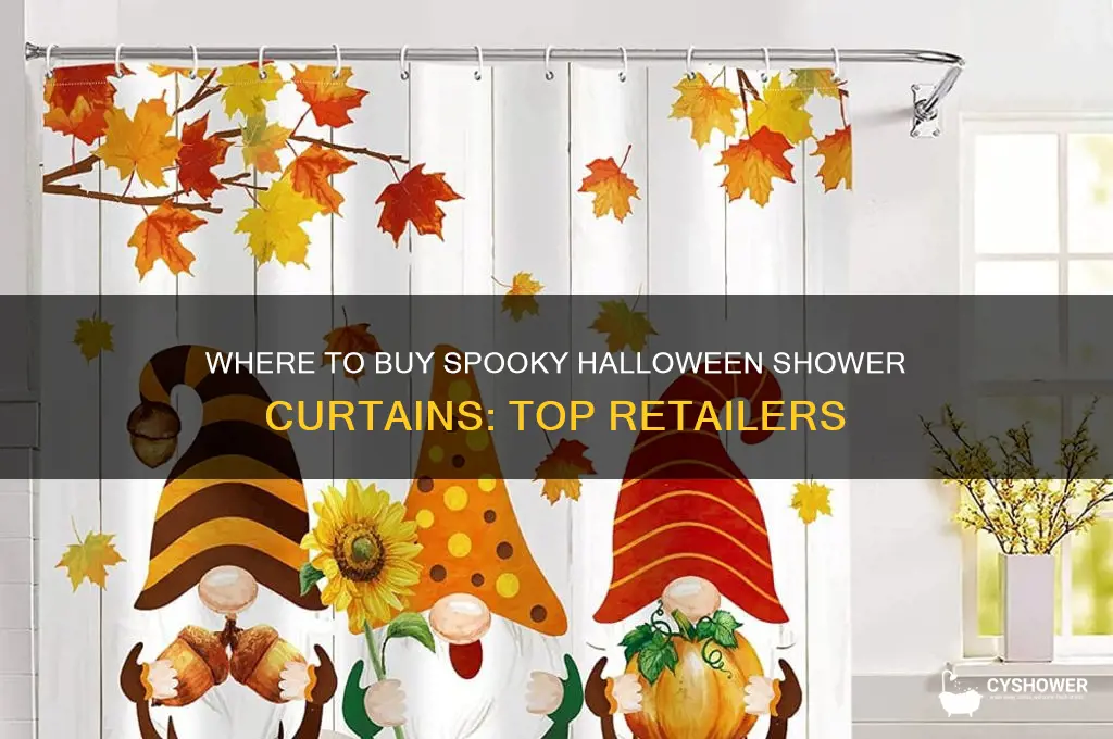 what stores sell halloween shower curtains