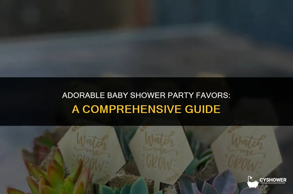 what stuff you can give for baby shower party favors