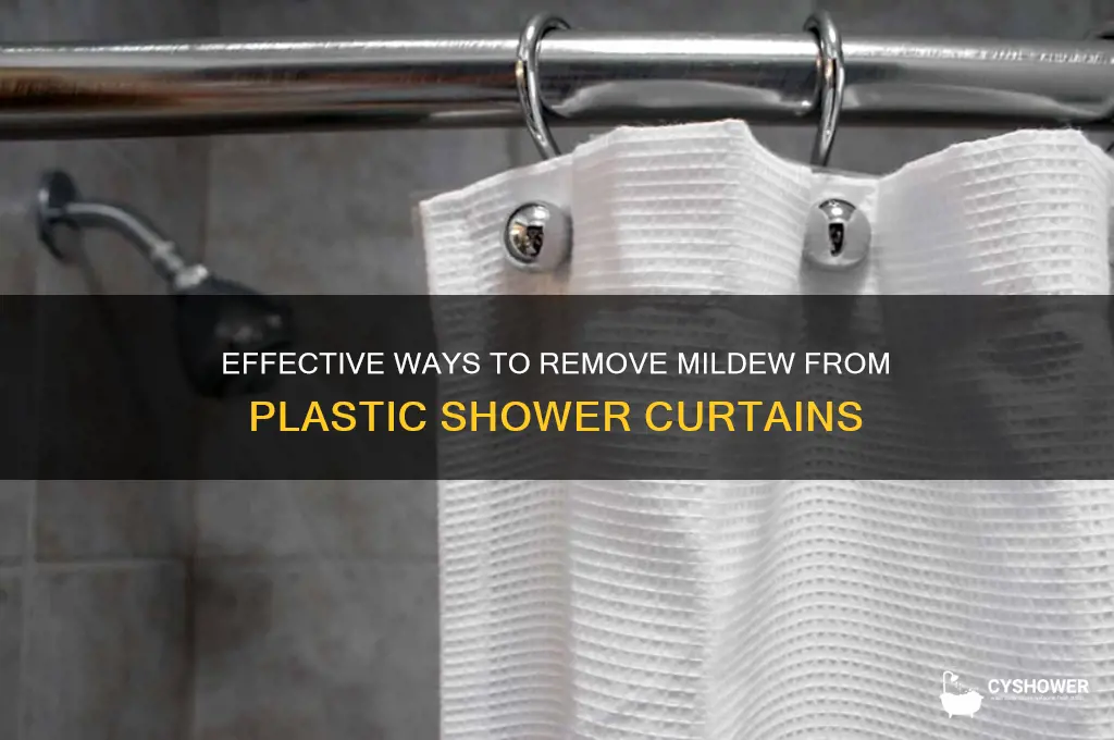 what takes mildew off plastic shower curtain