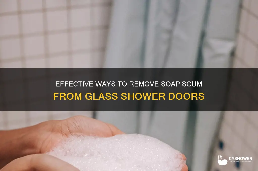 what takes off soap scum on glass shower doors