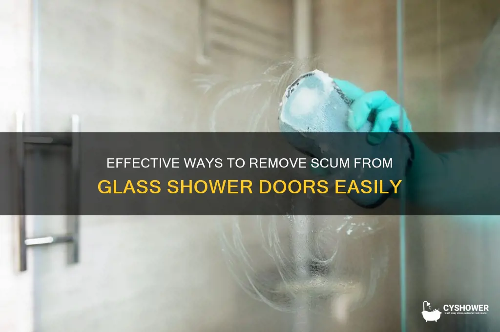 what takes scum off of glass shower doors