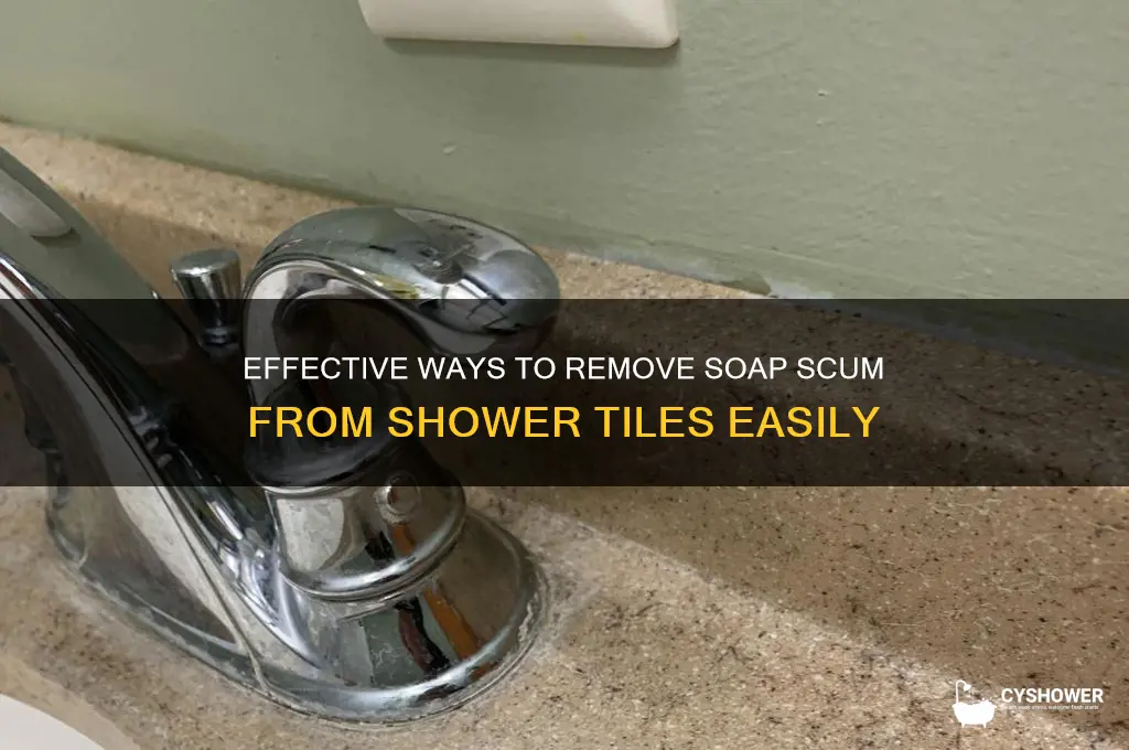 what takes soap of shower tiles