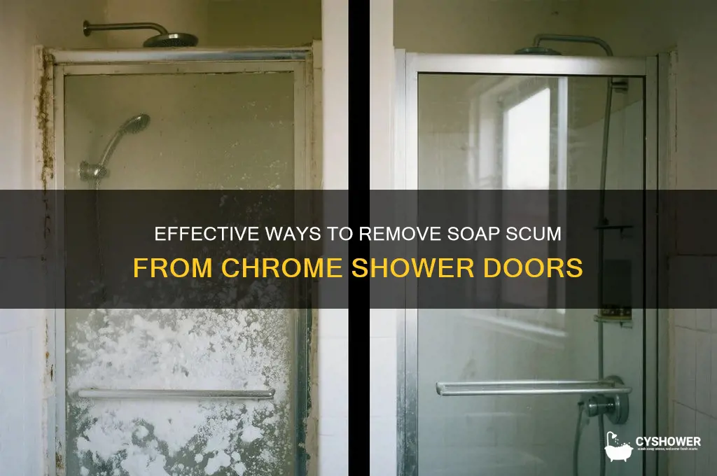 what takes soapoff of chrome shower doors