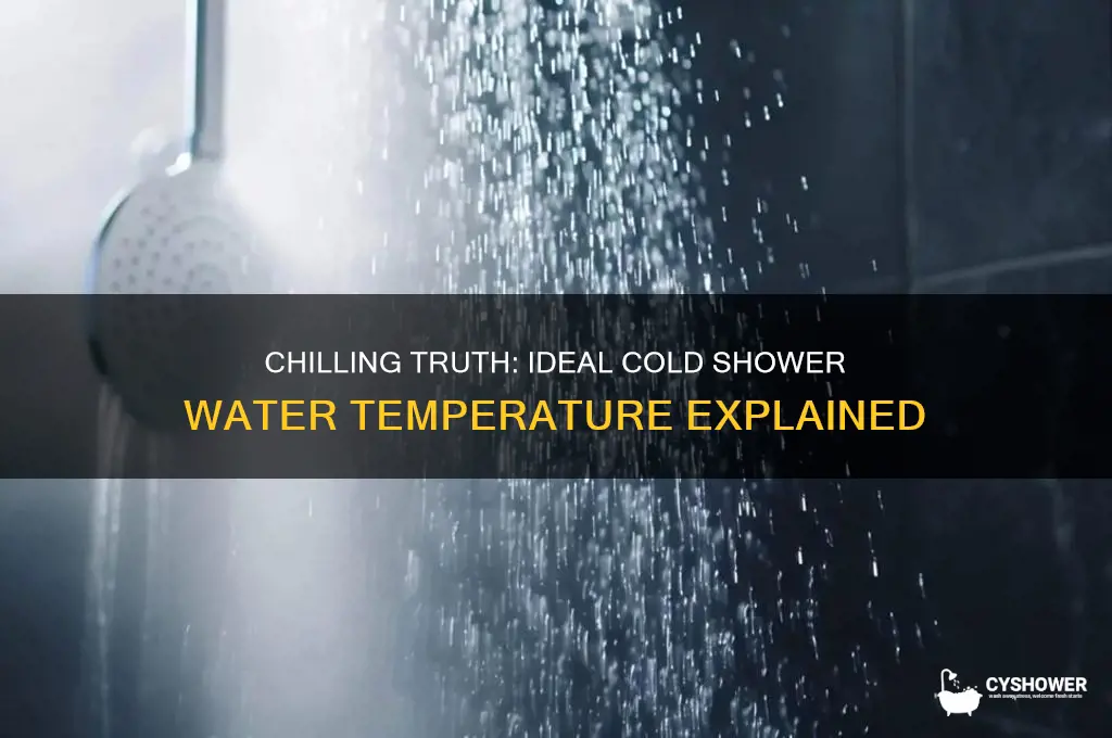 what temp is cold shower water