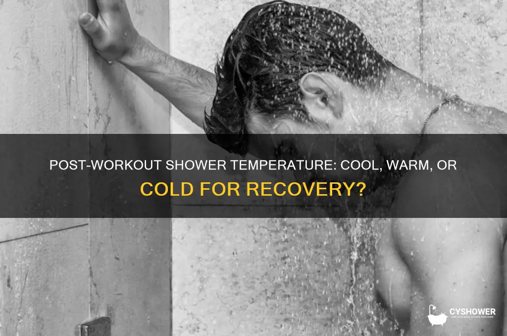 what temp shower should i take after workout