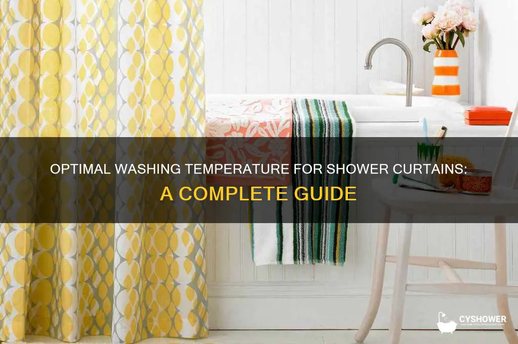 what temp to wash shower curtain