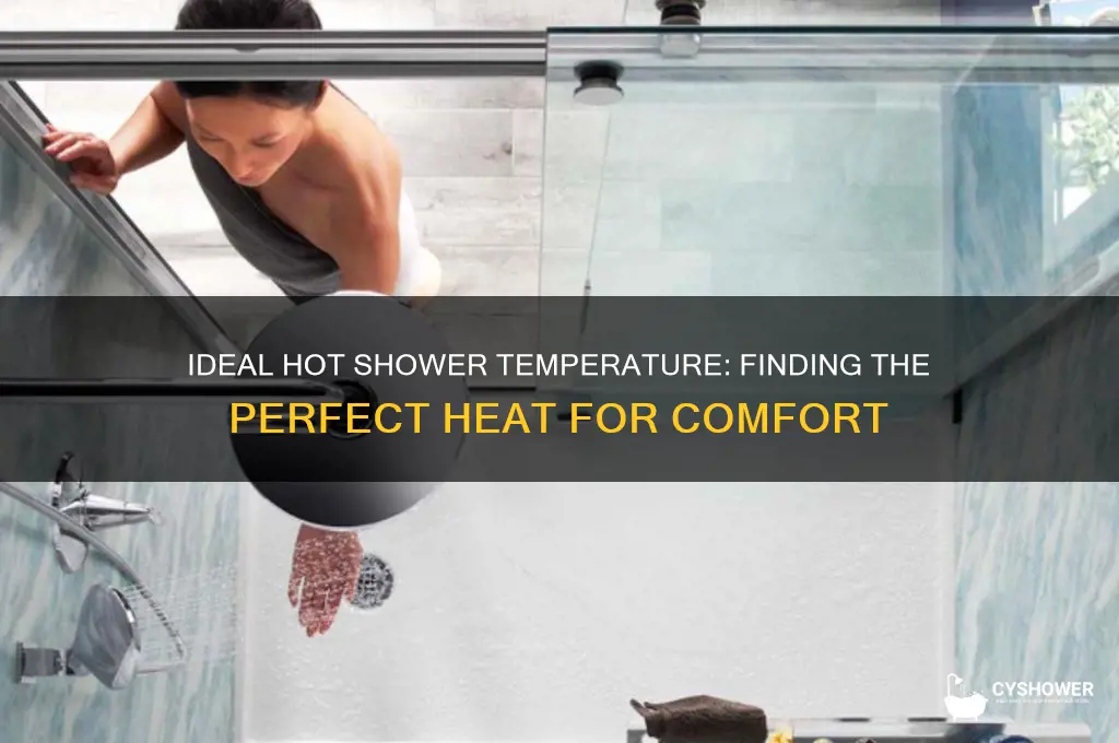 what tempature of shower water is hot