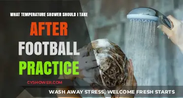 Post-Football Practice Shower: Ideal Temperature for Recovery and Relaxation
