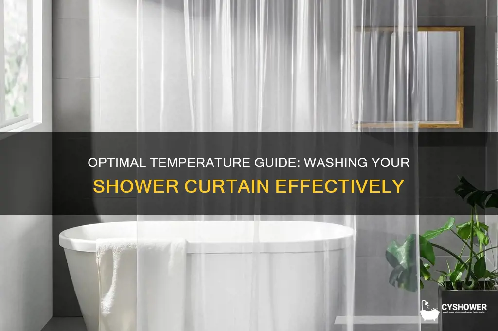 what temperature to wash shower curtain