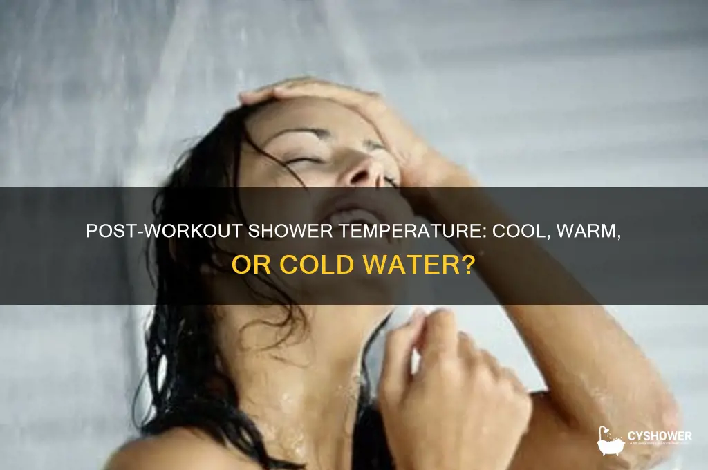 what temperature water should i shower with after a workout