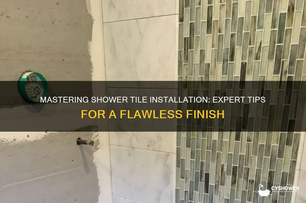 what the best way to apply shower tiles