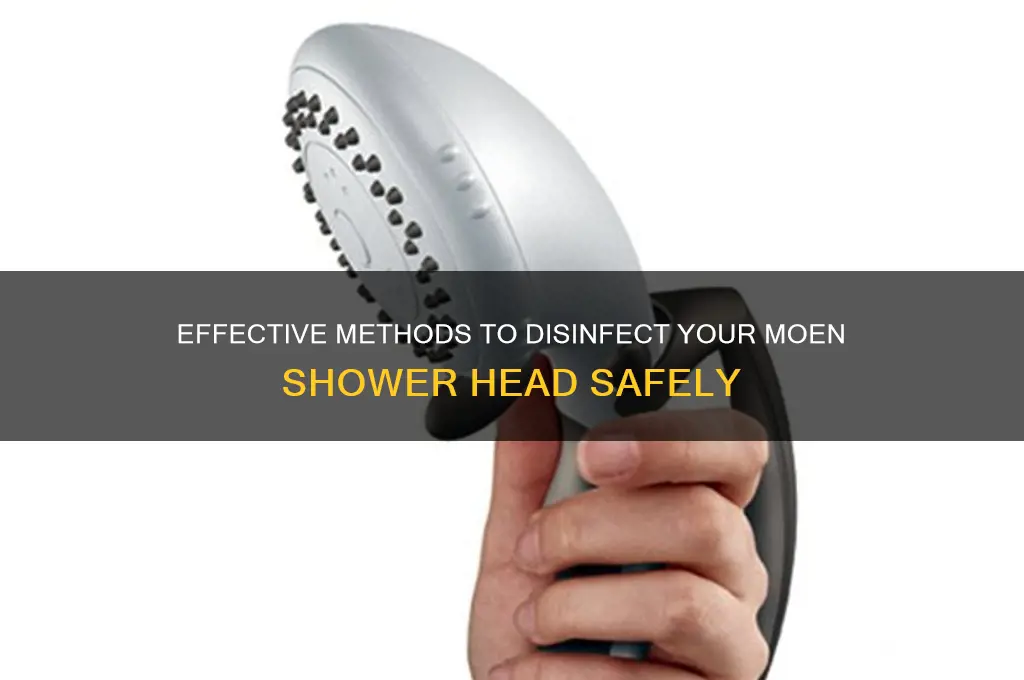 what the best way to disinfect a moen shower head