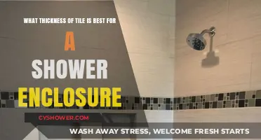 Choosing the Ideal Tile Thickness for Your Shower Enclosure