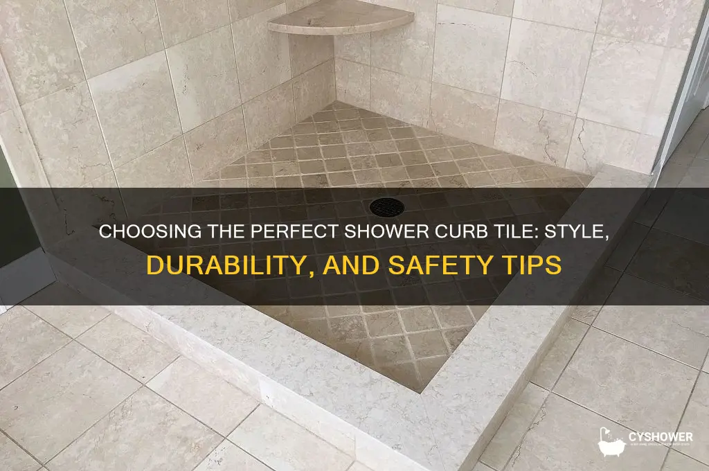 what tile should i use for my shower curb