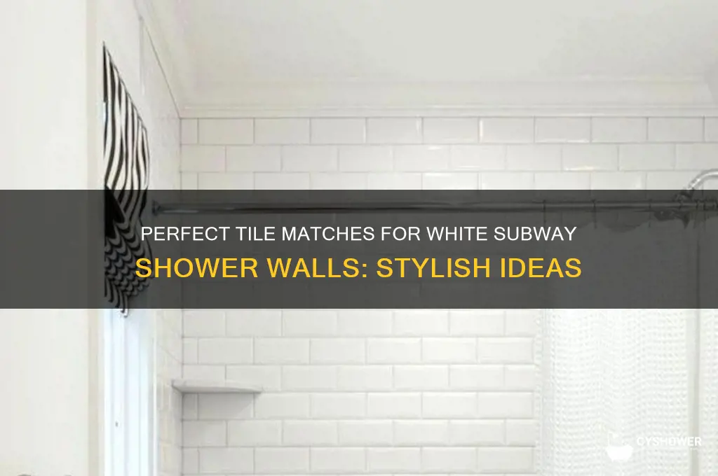 what tile to match white subway shower