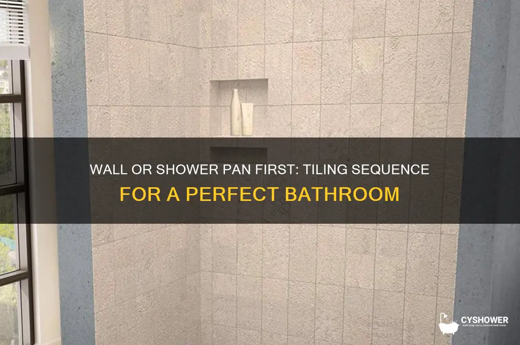 what tiles first wall or shower pan