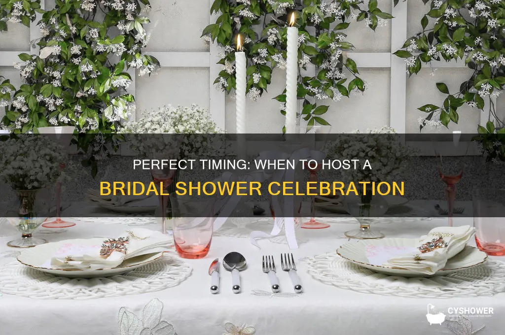 what time do people hold bridal shower