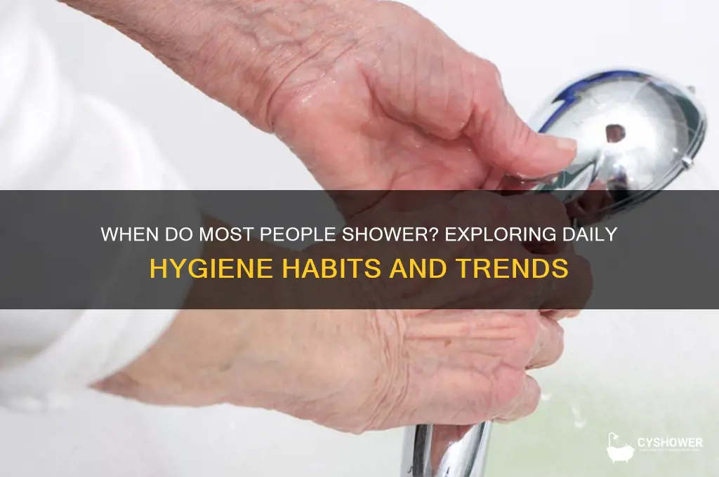 what time do people take a shower