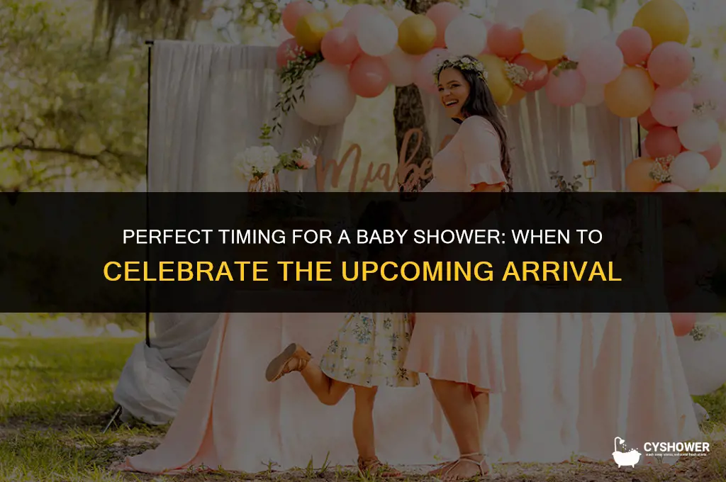 what time do you throw a baby shower