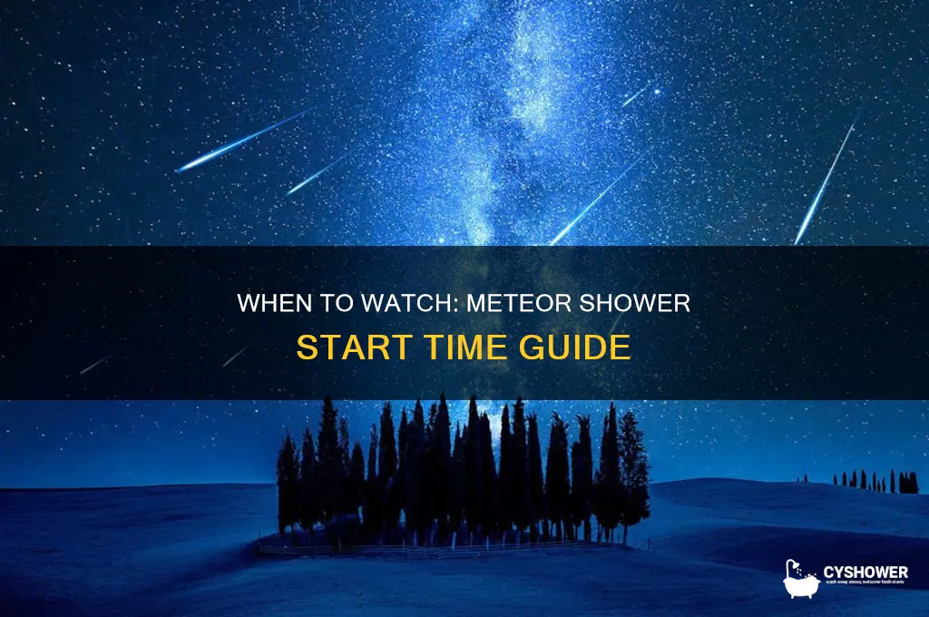 what time does meteor shower start