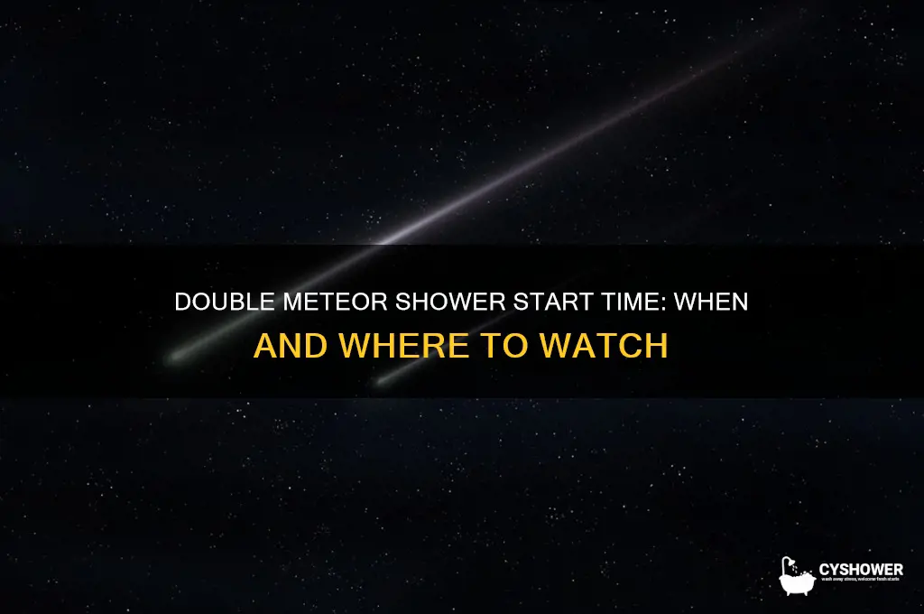 what time does the double meteor shower start