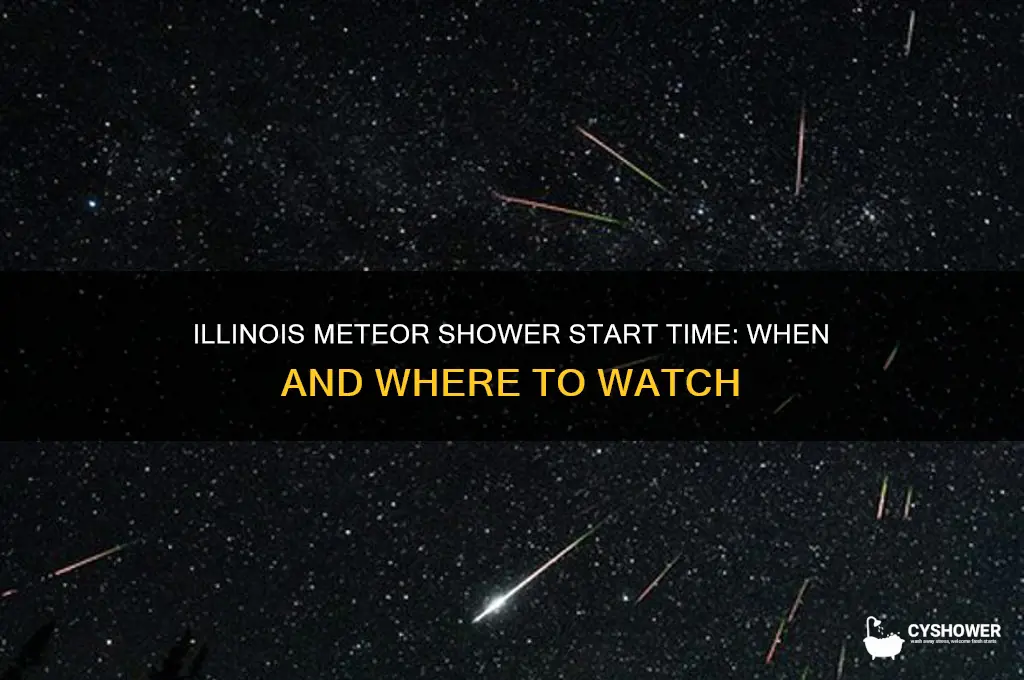 what time does the meteor shower start in illinois